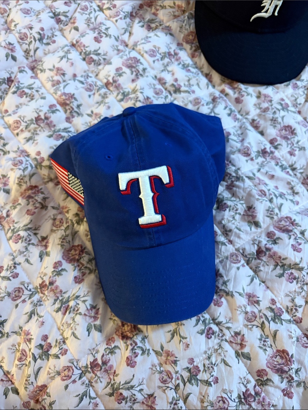 Blue texas Baseball Cap with 'T' Patch
